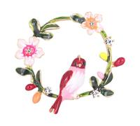 FRCOLOR 1 Pièce Broche Oriole Émail Réel Mignon Girly Épingle Fantaisie Forme Oiseau Floral Goupille Broche De Vêtements