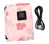 FRCOLOR 1 pièce Chauffe Biberon USB Portable Isolant Pratique pour Nourriture Infantile Couverture Chauffante avec de Température pour Bébés à ou Déplacement Rose Couleur Aléatoire