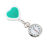 FRCOLOR 1 Pièce Montre De Poche Montre D'infirmière à Revers Suspendu Montre De Soins Infirmiers Épingle d'allaitement pour Petit Montres De Poche Médecin Gousset Infirmière Un Verre Green