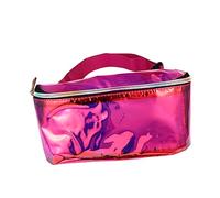 FRCOLOR 1 pièce Sac à PVC Transparent Femme Sac à Bandoulière Ajustable Chic pour Sorties Rose Holographique Pratique et Confortable