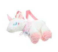 FRCOLOR 1 Pièce Sac Bandoulière Peluche Unicorn pour Femmes Mini Sac à Épaule Cartoon Rose pour et Prendre des Photos