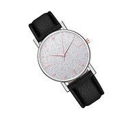 FRCOLOR 1 Pièce Watch du Ciel étoilé Montre-Bracelet pour Femme Montres à Quartz pour Femmes Montre décontractée Femme Montres pour Dames Montres féminines Montres Dames Faux Cuir Noir