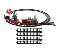 FRCOLOR 1 Train à Placer sous Le Sapin de Noël - Locomotive Vintage, Wagons de passagers, Train Jouet pour garçons et Filles, Autour ou sous Le Sapin