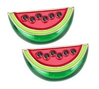 FRCOLOR 10 Ensembles Broche Pastèque Filles Policier Petit Épingles Adultes Broches Élégant Bijoux De Mode Charme t Attache En Forme De Dame Alliage Rouge 2 Pièces * 10