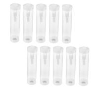 FRCOLOR 10 Ensembles of Transparent Insect Observation Tubes with Breathable Lid Portable Bug Container for Butterfly Firefly Collection and Ecological Education
