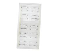FRCOLOR 10 Paires Greffe de cils simulation de faux cils bandes de cils d'entraînement bande de faux cils faux cils pour mannequin pratiquer les cils pratiquer les faux cils fibre Black