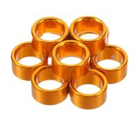 FRCOLOR 10 pièces Anneaux Aluminium pour Pigeon Dorés Bagues Identification Oiseaux Confortables et Sûrs pour Reconnaitre Volatile et Voyageur