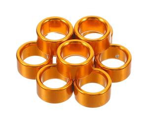 FRCOLOR 10 pièces Anneaux Aluminium pour Pigeon Dorés Bagues Identification Oiseaux Confortables et Sûrs pour Reconnaitre Volatile et Voyageur