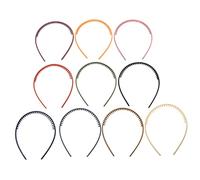 FRCOLOR 10 Pièces bandeau denté bandeau spa faire dentelle groupe bandeaux pour femmes hair charms hair toppers decoration fete bandeau décoratif accessoire de coiffure femme Plastique