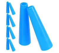 FRCOLOR 10 Pièces Bobine de Fil en Plastique Bleu à Cône Précis | Structure Conique, Angle Précis, Empilage Facile, Opérations Rapides, pour Fils et Bobines en Atelier