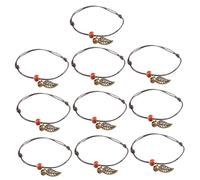 FRCOLOR 10 Pièces Boho Bracelet Chain Tissé chaîne de cheville bracelet femme bracelet d'amitié bijoux de cheville femme chaîne de poignet de mode céramique Couleur Aléatoire