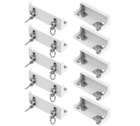 FRCOLOR 10 Pièces Boîte de Rideau Double Rail pour Installation Facile avec Accessoires Intégrés Alliage Aluminium Silencieuse Décoration Intérieure Élégante