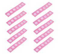FRCOLOR 10 Pièces Bonnet de Bain Garçon et Filles, Extension de Bonnet, Rose, Pp et Silicone, Sangle Réglable, Couverture Étendue, pour Bébé