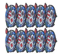 FRCOLOR 10 Pièces Broche de Football en Métal Épingle Sécurisée, Décoration Polyvalente pour Vestes et Costumes, pour Matchs et Fêtes Sportives