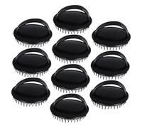 FRCOLOR 10 Pièces Brosse Exfoliante Chevelu Douce et Flexible Massage et Nettoyage Profond Anti-pelliculaire pour Femmes Hommes Garçon Fille Brosse Lavage Cheveux Usage Sec et Humide