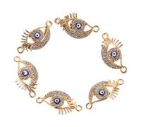 FRCOLOR 10 Pièces Charms Œil Malin pour Fabrication de Bijoux Accessoires Diy pour Bracelets et Colliers de Protection et