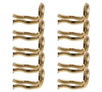 FRCOLOR 10 Pièces Clip de Retenue de Plaquette de Frein Vélo | Remplacement pour Réparation de Bicyclette, Compatible Vtt et Usage Urbain, Or, Dissipation Rapide