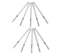 FRCOLOR 10 Pièces Diamond Engraving Drill Bits Set Alloy Sanding Polishing Heads For Glass Ceramic Jewelry Grinding Attachments With Individual Aluminum Foil Packaging