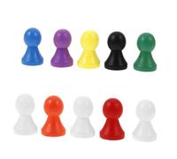 FRCOLOR 10 Pièces Échecs Bois Multicolores Accessoires de Jeu de Plateau et Compact pour Jeux de Société