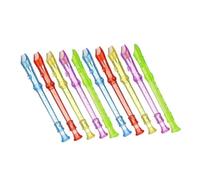 FRCOLOR 10 pièces Flûtes à Bec pour Garçon Fille Translucides Colorées Instrument Musical Éducatif pour Élèves pour École et Orchestre