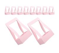 FRCOLOR 10 Pièces Folding Flower Packaging Handbag Decorative Paper Florist Boxes For Bouquet Arrangements Portable Cardboard Floral Buckets For Weddings And Celebrations