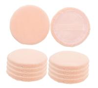 FRCOLOR 10 Pièces Houppette Au Miel Bouffées De Fond De Teint Coton Houppette Houppettes Portables Houppette à Poudre Libre Bouffées De Coton Houppettes En Coton Houppette Ronde Pur Coton