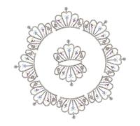 FRCOLOR 10 Pièces Mini Couronnes Cristal Strass Flatback Charms Légers pour DIY Bijoux et Accessoires Cheveux Décoration Polyvalente