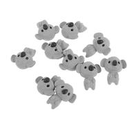 FRCOLOR 10 pièces Mini Koala Figurines Resin Keychains Small Realistic Animal Sculptures Lightweight DIY Accessories For Bags And Keys