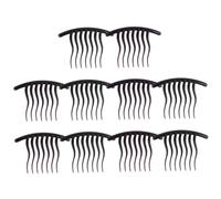 FRCOLOR 10 Pièces Peigne à cheveux côté ondulé femmes poil pince à cheveux Français hair charms hair toppers peignes latéraux pour cheveux petit peigne à dents larges Plastique