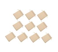FRCOLOR 10 Pièces Pochette Cadeau à Cordon Chic pour Bijoux Pochette de Rangement Multifonction Toile de Jute Naturelle Sacs Cadeaux pour Noël Mariage Anniversaire Couleur Kaki