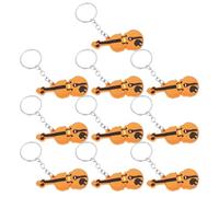 FRCOLOR 10 Pièces Porte-clés Original Forme de Violon Créatif Petit Accessoire Décoratif pour Sac ou Trousse pour Amateurs de Musique et Violonistes