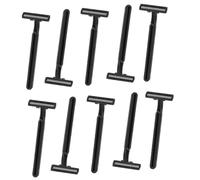 FRCOLOR 10 pièces Rasoirs Anti-dérapants Double Lame Acier pour Femmes et Hommes Épilateur Manuel pour Dos Bras et Visage Outil Léger et Portable de Dépilatoire