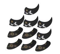 FRCOLOR 10 Pièces Ukulele Scratch Plates With Butterfly And Dandelion Prints Lightweight Plastic Pickguards For Scratch Protection For Practice And Performance