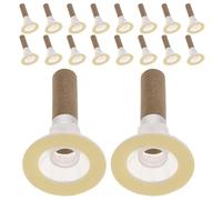 FRCOLOR 100 Bâtonnets de Moxa Pur 10x37 Mm avec Base Blanche Autocollante, Kit Professionnel de Moxibustion pour Acupuncture, Stimulation Circulation Sanguine et Soins Maison