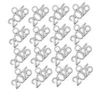 FRCOLOR 100 Pièces 2025 Pendentif en alliage de zinc charmes de bracelet breloques à pour casquette de graduation charmes d'étoiles breloques roses Métal Silver