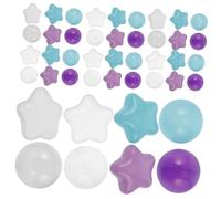 FRCOLOR 100 pièces Balles Colorées Étoile pour Piscine à Balles Garçon Fille Stimulation Sensorielle et Motricité Jouets Interactifs pour Garçon Fille pour Fêtes et Aire de Jeux
