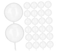 FRCOLOR 100 pièces Ballons Bobo Transparents Ballons à Bulles Éclaircis pour Fête Anniversaire et Mariage Matériau Tpu et Élastique Décoration pour Intérieur et Extérieur