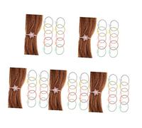 FRCOLOR 100 Pièces Corde à Cheveux Anneau De Cheveux Cravates Titulaire De La Mignonne Cheveux De Élastiques à Cheveux En Ruban Accessoires De Cheveux Pour Tresses Support à Bracelets