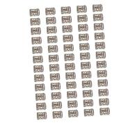 FRCOLOR 100 Pièces Dreadlocks Bijoux Boucle Accessoires Manchettes De Cheveux D'or Bonnet Pinces à Cheveux Crocodiles Strass Pompons Shampooing Perles De Lettre D'argent Silver Alliage