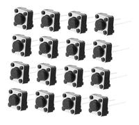 FRCOLOR 100 pièces Interrupteur Tactile Momentané Broches Bouton Poussoir PCB pour Projets DIY Facile à Installer et Remplacer Lot