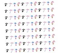 FRCOLOR 100 Pièces Kawaii Nail Charms Résine Champignon et Durable pour Décoration Dongles Diy Femme Fille