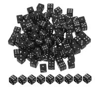 FRCOLOR 100 Pièces Mini Dice Compact Sided Playing Dice for Board Games Parties and Travel with Dots Lightweight Portable Gaming Accessories