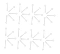 FRCOLOR 100 Pièces Mini Fan Making Handles Plastic Sticks For DIY Crafting Creative Projects Classroom And Activities
