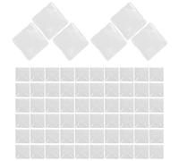 FRCOLOR 100 Pièces Nuanciers de Couleurs pour Ongles en Verre Blanc Double Face, Panneau D'affichage pour Salon de Manucure, Comparaison et Sélection Facile