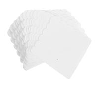 FRCOLOR 100 pièces Serviettes Jetables Décoratives Blanches Serviettes Cocktail à Bord Festonné pour Mariages Anniversaires et Réceptions Pratiques pour Fêtes