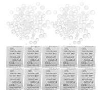 FRCOLOR 100 Sachets Absorbant L'Humidité en Gel de Silice 2 G Absorbeurs d'Humidité pour Armoire et Stockage Alimentaire Sachets Désoxydants Sûrs et Réutilisables pour Maison et
