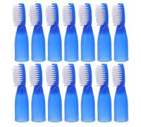 FRCOLOR 100pièces Brosse à Dents Jetable Compacte pour Adultes avec Manche et Poils Souples pour Camping les Prisons les Hôpitaux Voyages