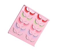 FRCOLOR 10paires Faux Cils Colorés Pour Maquillage Faux Cils Pour Femmes Et Filles Naturels Pour Regard Glamour