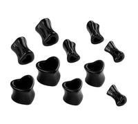FRCOLOR 10paires Jauges Oreille Acrylique Kit Étirement De Jauge Bouchons De Modelage De Cœur Écarteurs Oreille Pratiques