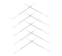 FRCOLOR 10pièces Bâtonnets Mélangeurs Acier Inoxydable Spatule Cosmétique Pour Nail Art Outil De Mélange De Crème Pour Visage Portable Et Pratique